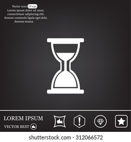 hour glass vector icon