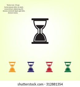 hour glass vector icon
