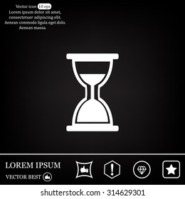 hour glass vector icon