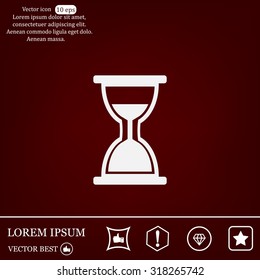 hour glass vector icon
