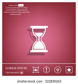 hour glass vector icon