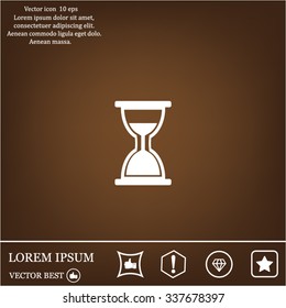 hour glass vector icon