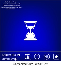 hour glass vector icon