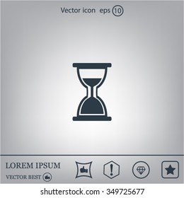 hour glass vector icon