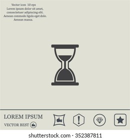 hour glass vector icon