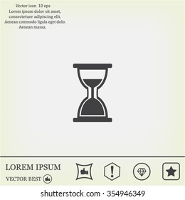 hour glass vector icon