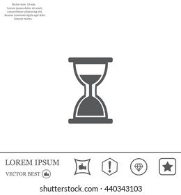 hour glass vector icon
