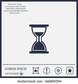 hour glass vector icon