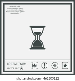 hour glass vector icon