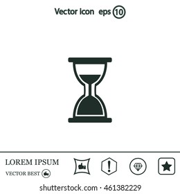 hour glass vector icon
