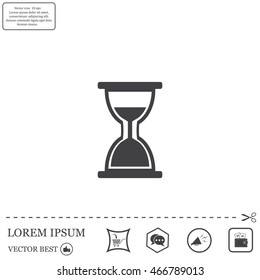 hour glass vector icon