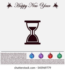 hour glass vector icon