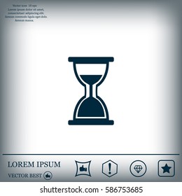 hour glass vector icon