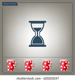 hour glass vector icon