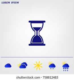 hour glass vector icon