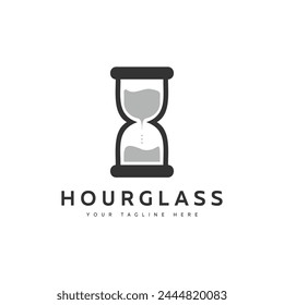 Hour glass vector logo abstract