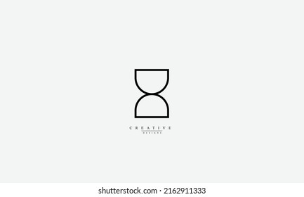 Hour Glasses Vector Logo Design Template
