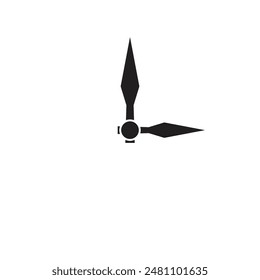 Stundenzeiger-Symbol Vektorgrafik Vorlage Illustration Logo Design