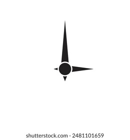 Vector de la mano de la hora ilustración del logotipo de la Plantilla
