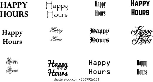 hour, happy, illustration, vector, retro, beverage, drink, alcohol, bar, symbol, banner, graphic, design, concept, text, sign, badge, glass, business, cocktail, isolated, icon, card, poster, vintage, 