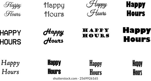 hour, happy, illustration, vector, retro, beverage, drink, alcohol, bar, symbol, banner, graphic, design, concept, text, sign, badge, glass, business, cocktail, isolated, icon, card, poster, vintage, 