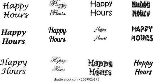 hour, happy, illustration, vector, retro, beverage, drink, alcohol, bar, symbol, banner, graphic, design, concept, text, sign, badge, glass, business, cocktail, isolated, icon, card, poster, vintage, 