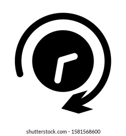 hour icon isolated sign symbol vector illustration - high quality black style vector icons
