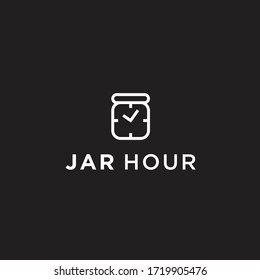 hour jar logo / hour vector