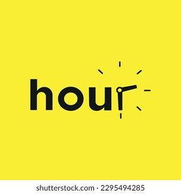 hour logo design vector file