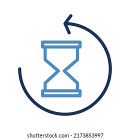 Hour time Vector icon which is suitable for commercial work and easily modify or edit it
