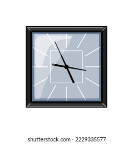 hour wall clock cartoon. hour wall clock sign. isolated symbol vector illustration