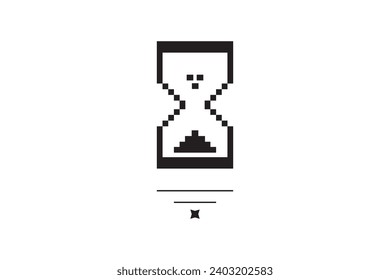 HOURGAND IMAGE FOR WALLPAPER BACKGROUND. VECTOR TEMPLATE