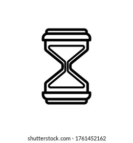 plantilla vectorial de diseño de iconos de hourglaas