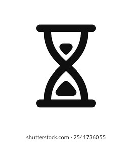 hourglas icon. Simple vector sign.