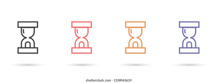 hourglass 10 eps bond icon design vector graphic