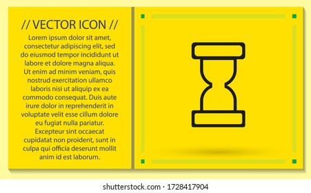hourglass 10 eps bond icon design vector graphic