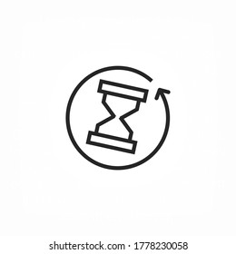 hourglass 10 eps bond icon design vector graphic
