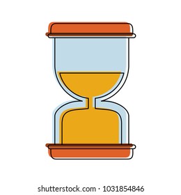 Hourglass antique clock