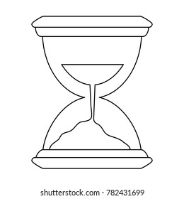Hourglass antique clock