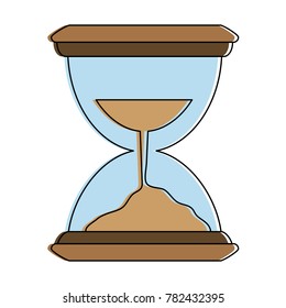 Hourglass antique clock