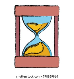 Hourglass antique clock