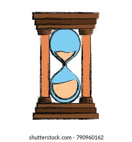Hourglass antique clock