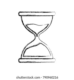 Hourglass antique clock