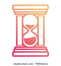 Hourglass antique clock