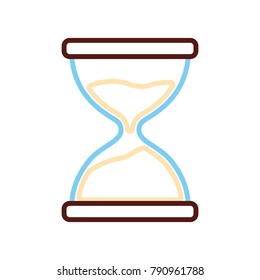 Hourglass antique clock