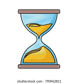 Hourglass antique clock