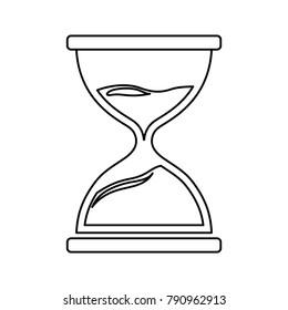 Hourglass antique clock