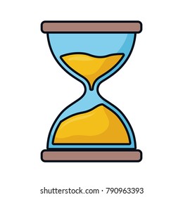 Hourglass antique clock