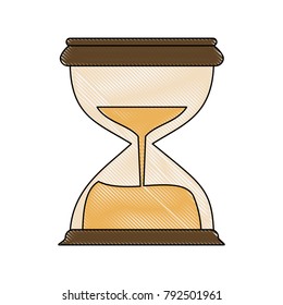 Hourglass antique clock