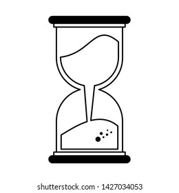 Hourglass antique time isolated symbol vector illustration graphic design